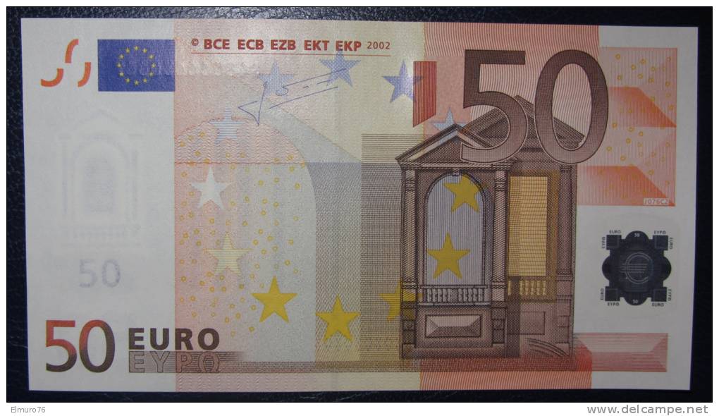 50 EURO J076F1 Italy Serie S  Perfect UNC - 50 Euro