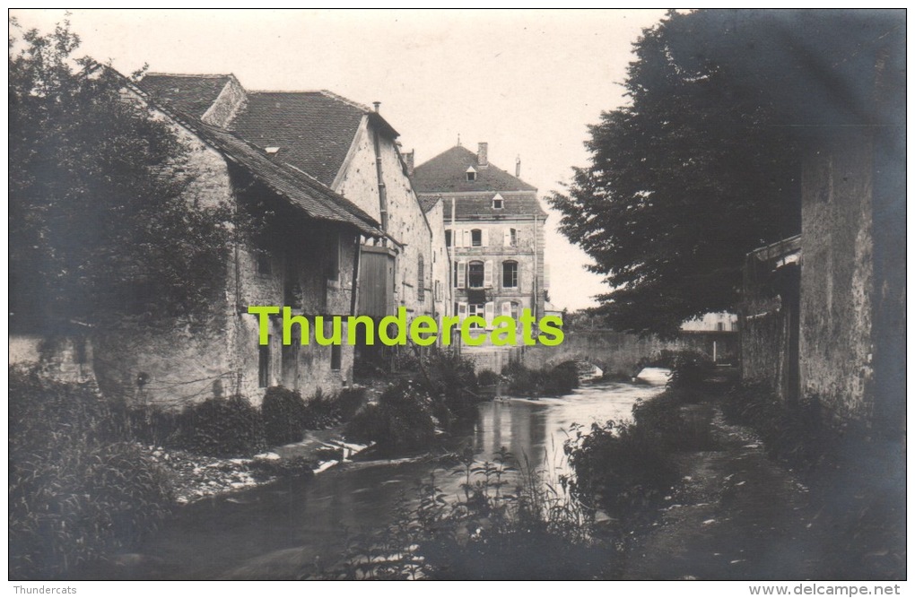 54  MEURTHE ET MOSELLE CARTE DE PHOTO BLAMONT VUE VERS LE CANAL - Blamont