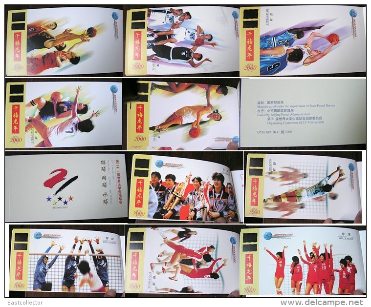 UNIVERSIADE sport booklets edition  - 10 books , 100 cards -  table tennis