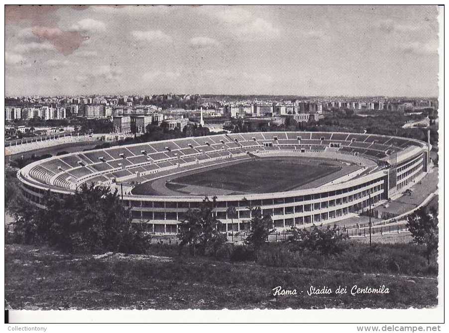 Roma - Stadio Dei Centomila - Formato Grande - Viaggiata 1956 - Stadien & Sportanlagen