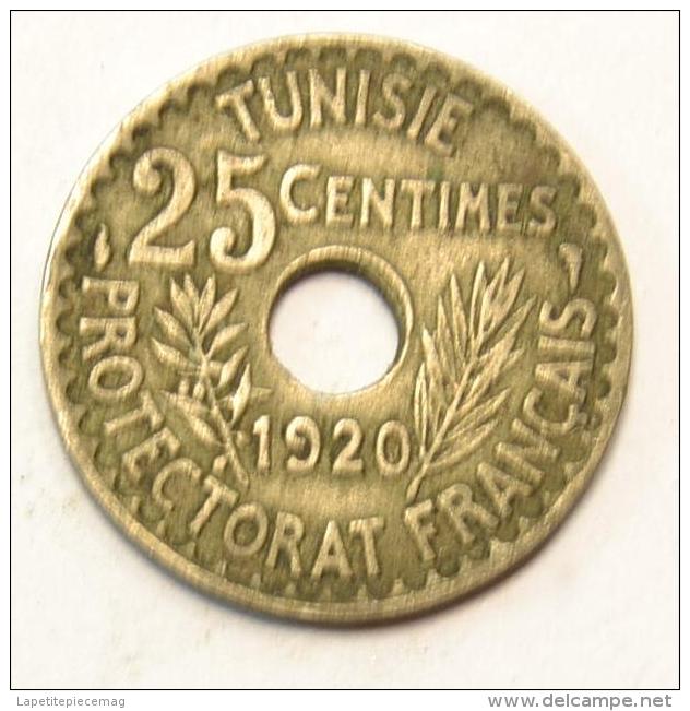 25 Centimes Tunisie 1920 Protectorat Français - Tunisie