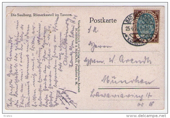 Postcard - Saalburg         (11191) - Saalburg