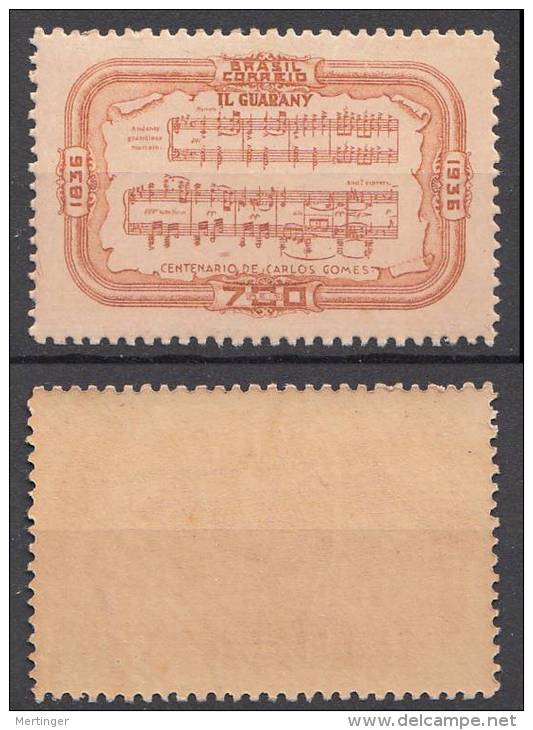 Brazil Brasilien Mi# 449 ** MNH CARLOS GOMES 1936 Musik - Nuovi