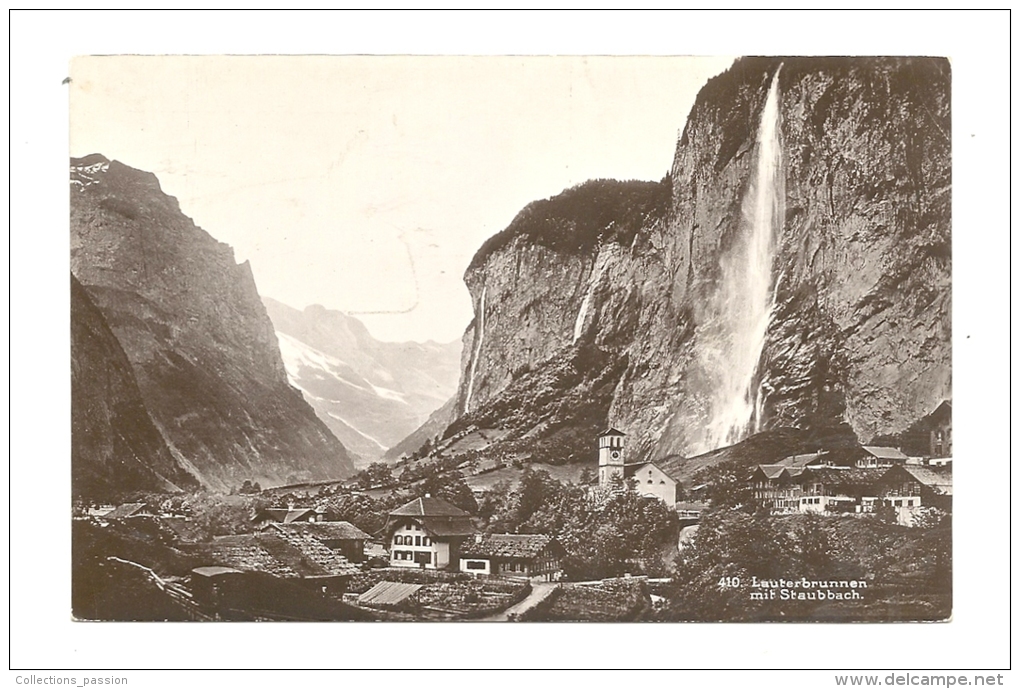 Cp, Suisse, Lauterbrunnen Mit Staubbach - Lauterbrunnen