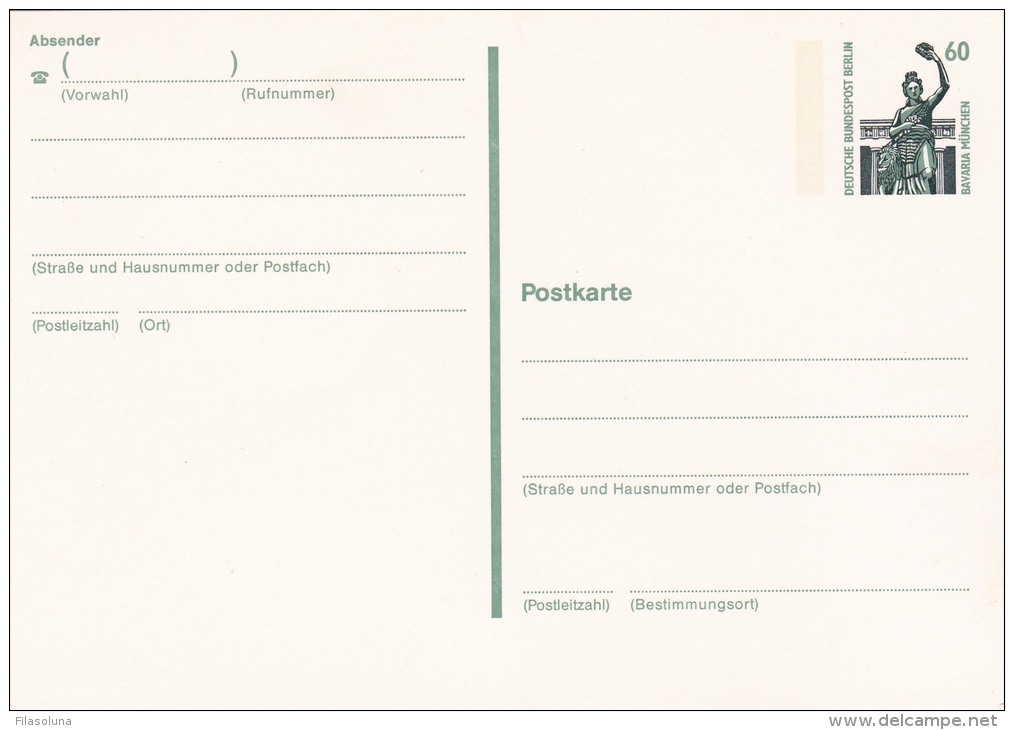 00782 Enteropostal Berlin - Cartes Postales - Neuves