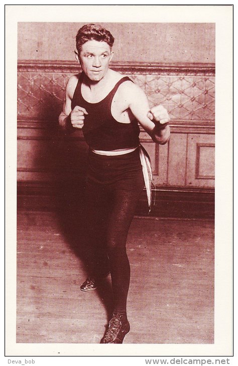 Boxing Postcard Boxer Johnny Kilbane 1934 Featherweight Nostalgia Repro - Boxsport