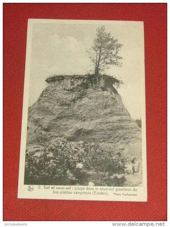 EISDEN  -   Sol Et Sous-sol  :  Coupe Dans Le Sous-sol Du Bas-plateau Campinois - Maasmechelen