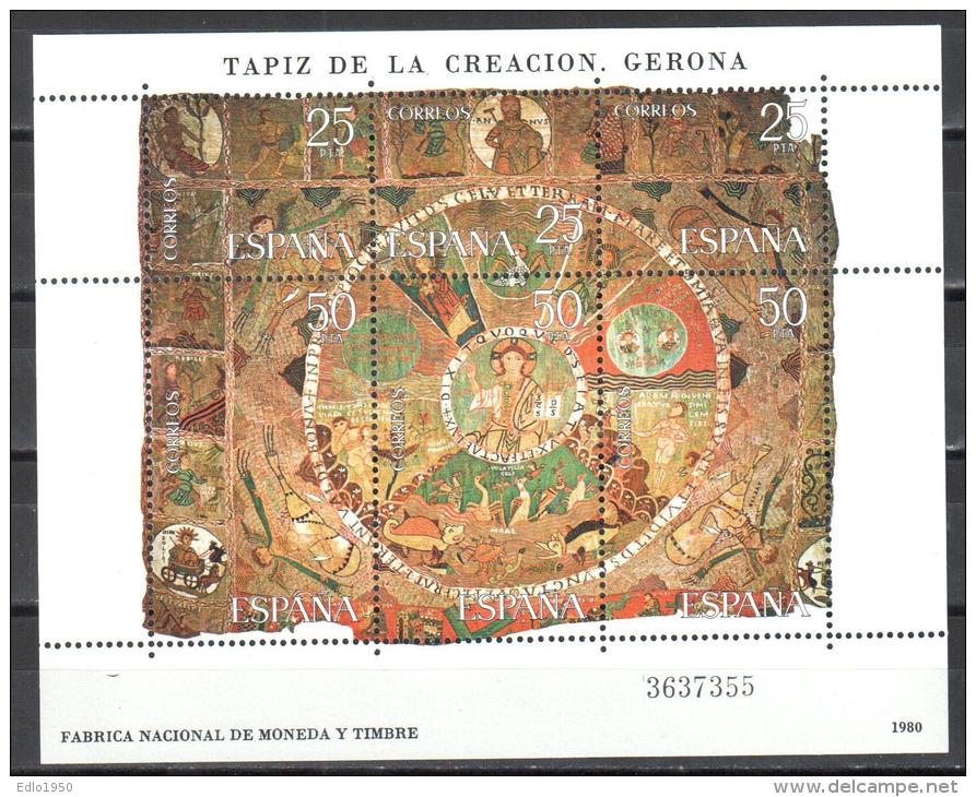 Spain 1980 Art Tapestry Mi.bl. 22  MNH (**) - Blocks & Sheetlets & Panes