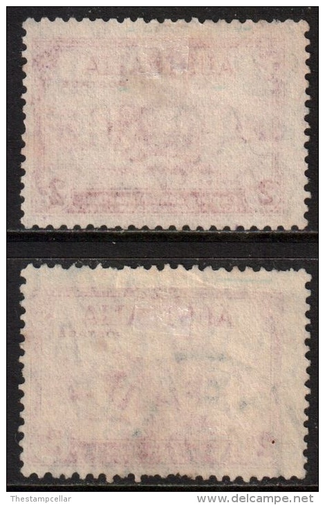 Australia Scott 147 - SG150/150a, 1934 Death Centenary Of Captain John MacArthur 2d Types A & B  Used - Used Stamps