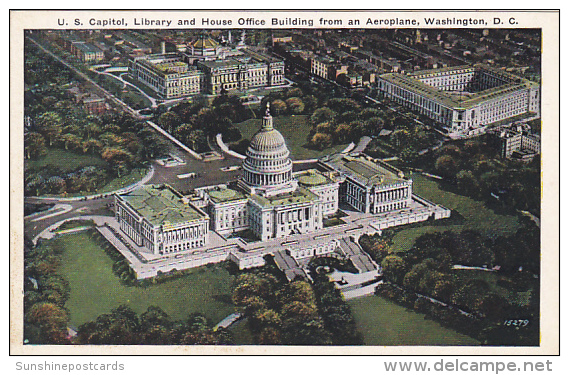 Library Capitol Building And House Office Building Washington D C - Libraries