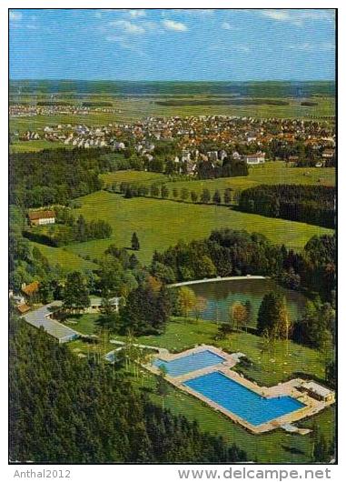 Bad Wörishofen Flugzeugaufnahme Schwimmbad Wohnhäuser 5.6.1966 - Bad Wörishofen