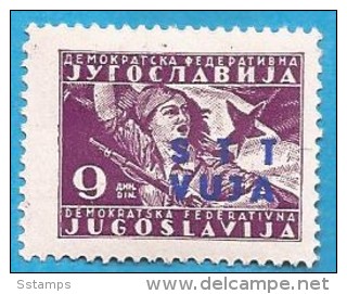 1949 X  12-21  TRIESTE ZONA B JUGOSLAVIJA STT VUJA SLOVENIJA ITALIA MILITARI BANDIERA NEVER HINGED - Ungebraucht