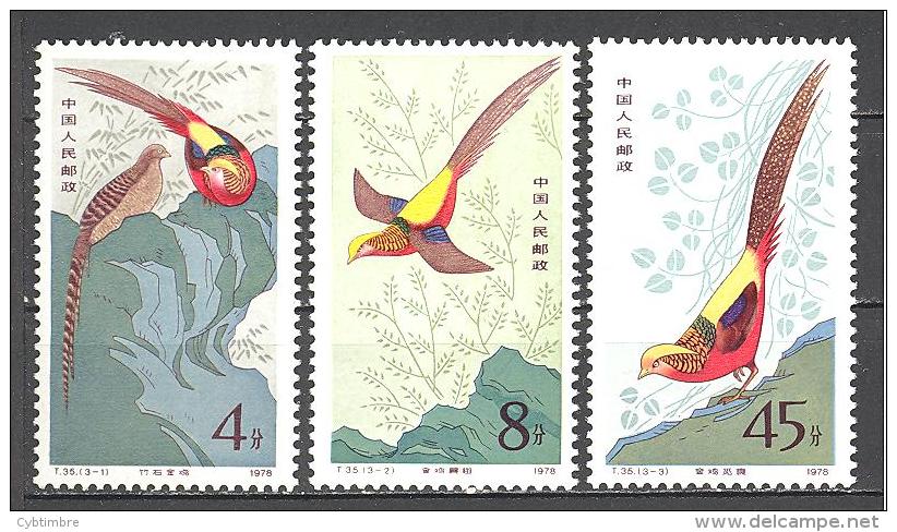 Chine : Yvert N° 2213/5**; MNH; Oiseaux; Birds; Vögel; Faisans - Neufs