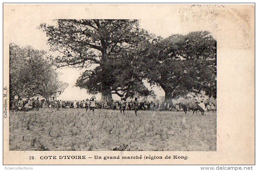 Afrique  Côte D'Ivoire   Un Marché  Région De  Kong - Ivory Coast