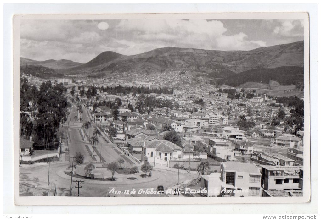 Quito, Avenida 12 De Octubre, éd. Gevaert, Scan Rcto-verso - Equateur