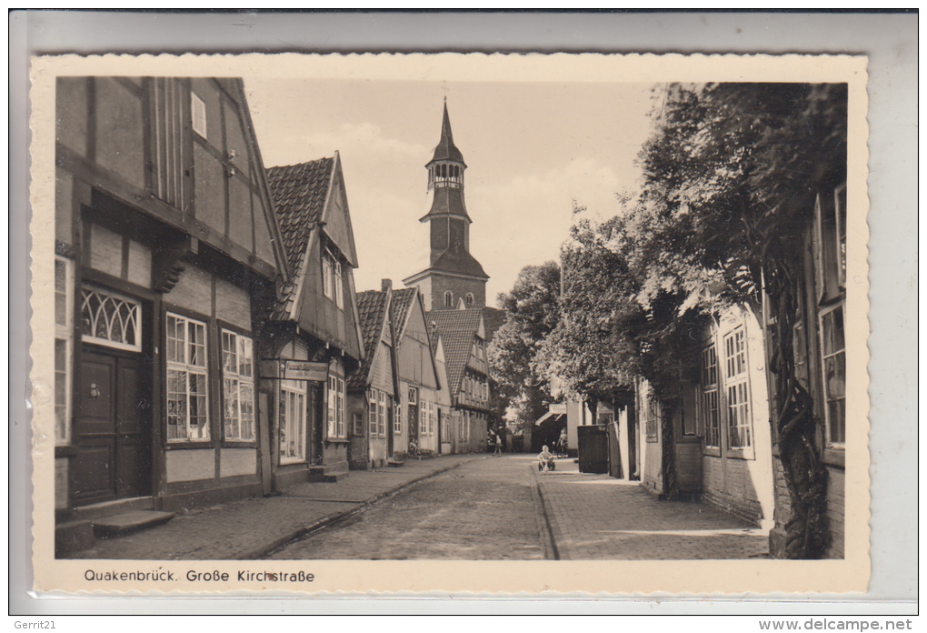 4570 QUAKENBRÜCK, Große Kirchstrasse, 1950 - Quakenbrück