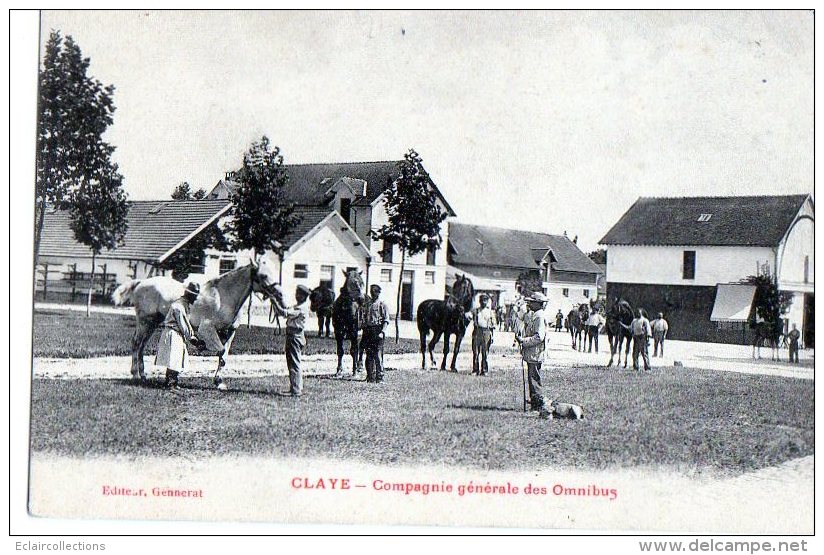 Claye  77    Compagnie Générale Des Omnibus (?) - Claye Souilly