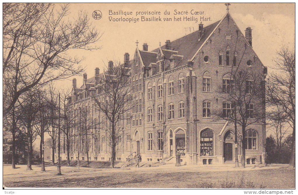 Koekelberg.  -  Basilique Provisoire Du Sacre-Coeur/Voorlopige Basiliek Van Het Heilig Hart - 1928 - Enseignement, Ecoles Et Universités