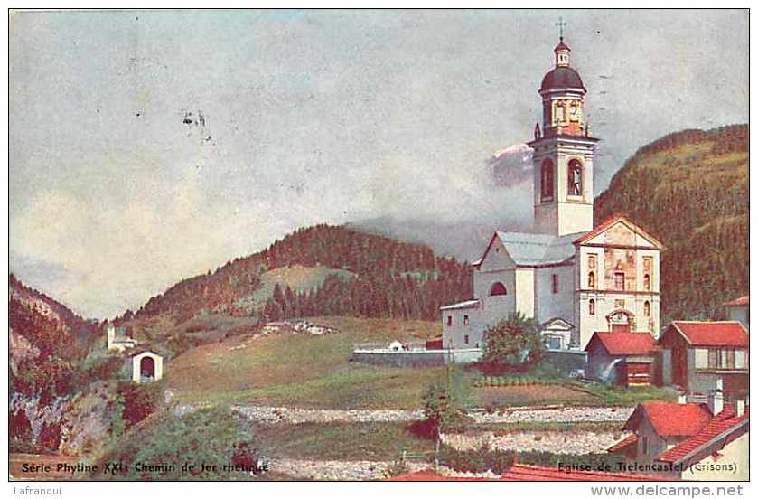 Pays Divers- Ref 574- Suisse - Eglise De Tiefencastel  -carte Bon Etat  - - Tiefencastel