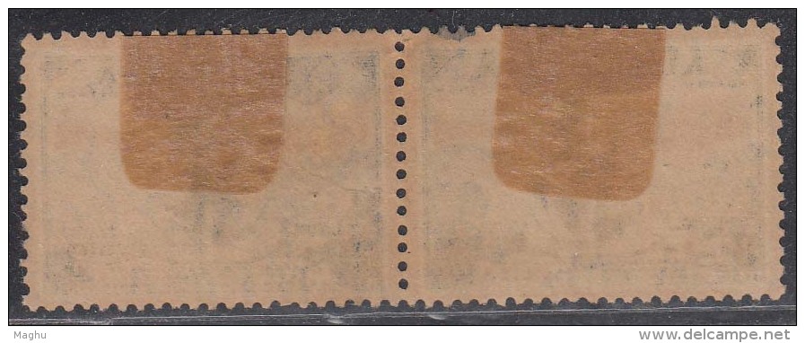 3d Pair Used, Australia 1936, Amphitrite &  Submarine Telephone Link, Cable, Telecom, Mythology, - Used Stamps
