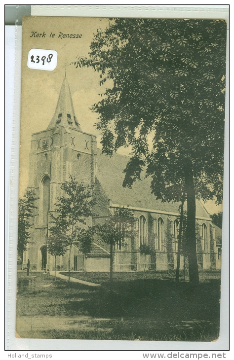 RENESSE * KERK * ANSICHTKAART * CPA * GELOPEN In 1909 Van RENESSE Naar MIDDELBURG (2398) - Renesse