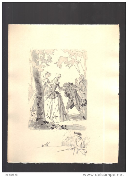 MARIVAUX La Vie de Marianne Tome IV 1939 édition spéciale illustrations polychromes eaux fortes de Raoul Serres