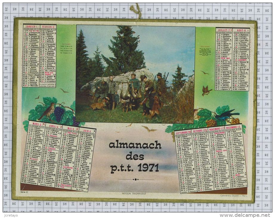 L'Almanach Des PTT De 1971 - Big : 1971-80