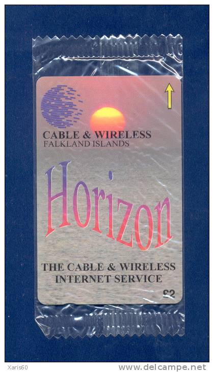 FALKLAND: FLK-220A. GPT Card. "Horizon - Internet"  Rare (only 1.000ex) Sealed - Falkland Islands