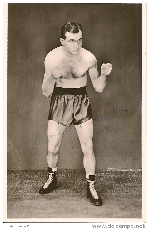 C.P. DU BOXEUR CHARLES HUMEZ - SON EXHIBITION A SARREGUEMINES LE 11 MAI 1952 - Boxsport