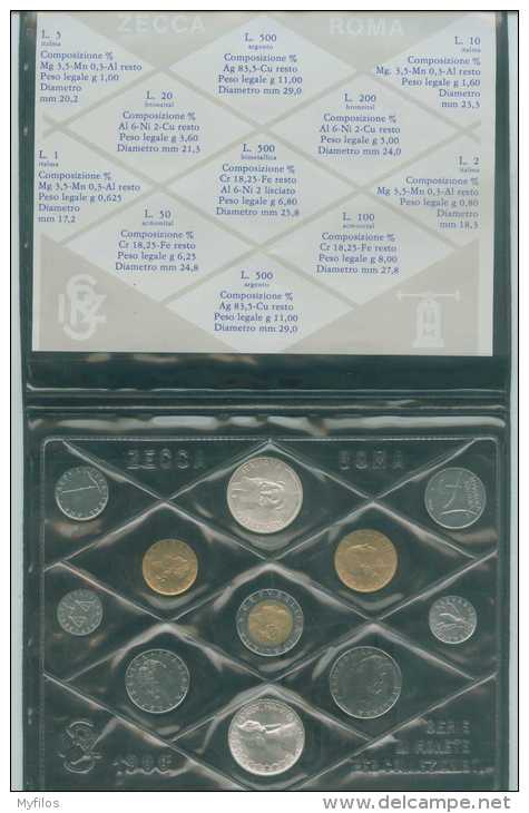 1988 ITALIA DIVISIONALE CONFEZIONE ZECCA - Mint Sets & Proof Sets