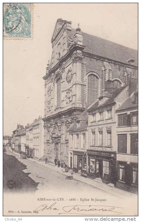 CPA AIRE SUR LA LYS 62 - Eglise Saint-Jacques - Aire Sur La Lys