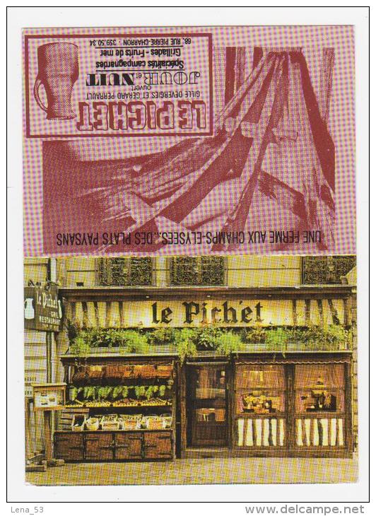 Calendrier De Poche - Année 1979 - Le Pichet Grill Restaurant Situé 68 Rue Pierre-Charron à Paris Aux Champs-Elysées - Petit Format : 1971-80