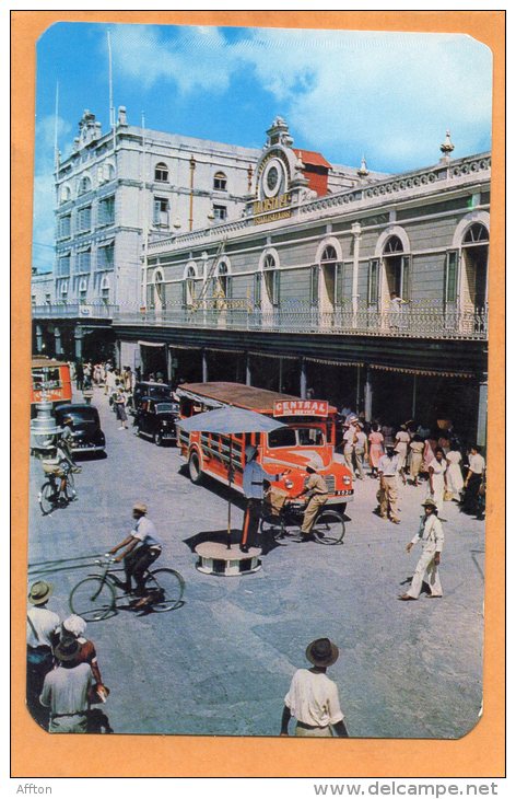 Barbados BWI Bus Old Postcard - Barbades