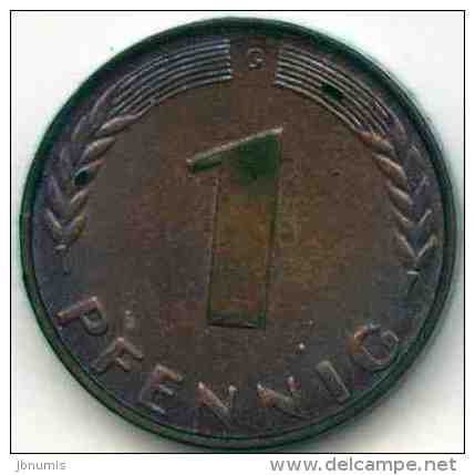 Allemagne Germany 1 Pfennig 1966 G J 380 KM 105 - 1 Pfennig