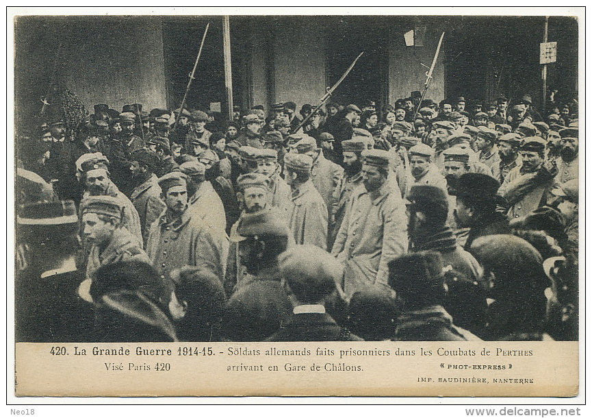 Givry En Argonne 1915 Ambulance Hopital Sur CP Prisonniers Allemand Perthes Gare Chalons - Givry En Argonne
