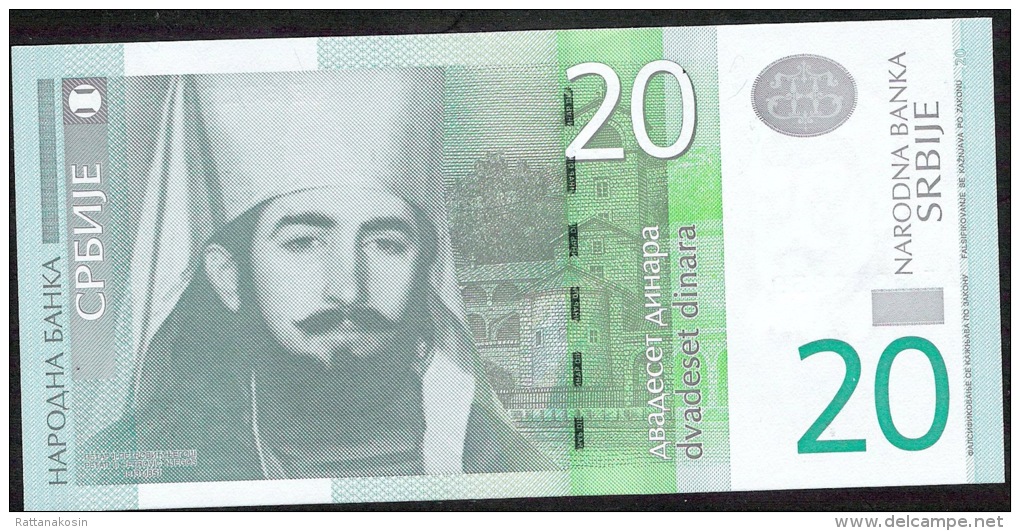 SERBIA  P55a  20   DINARA  2011 #AA      UNC. - Serbien