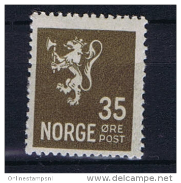 Norway: 1927 Mi Nr  128 A  MH/* - Nuevos