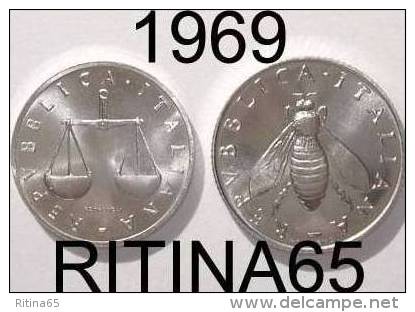 COPPIA !!! 1 LIRA + 2 LIRE 1969 FDC !!! - 1 Lira