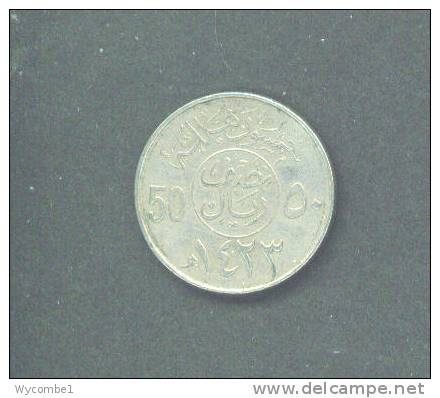 SAUDI ARABIA  -  1423 (Hejira Calendar Date)   50 Halalat  Circ. - Saudi-Arabien