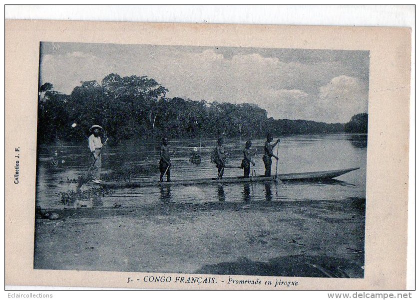 Afrique    Congo    Français    Promenade En Pirogue - Brazzaville