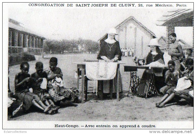 Afrique    Congo    Français     Congrégation St Joseph De Cluny  Machine A Coudre - Brazzaville