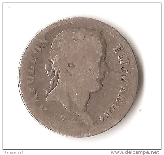 FRANCE  DEMI FRANC  1808 A  ARGENT - 1/2 Franc