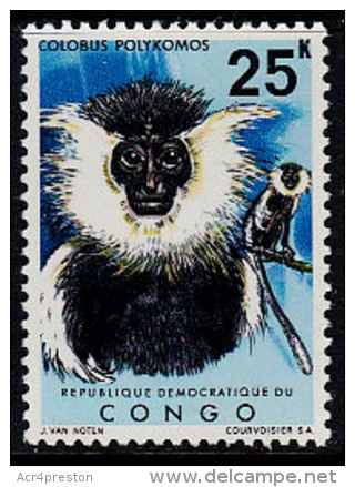 E0131 CONGO 1971, SG 781 25K Monkeys Singes  MNH - Ungebraucht