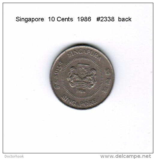 SINGAPORE    10  CENTS  1986  (KM # 51) - Singapore