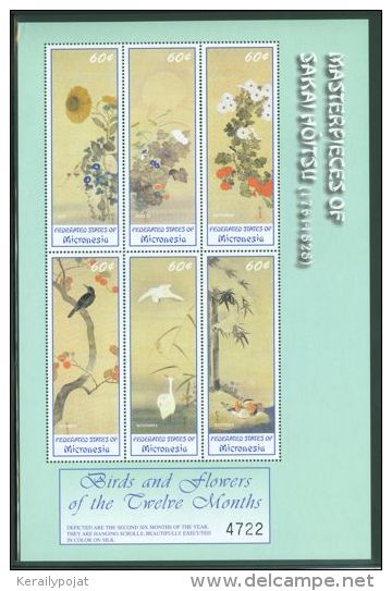 Micronesia - 2002 Japanese Silk Paintings Kleinbogen (2) MNH__(THB-2385) - Micronesia
