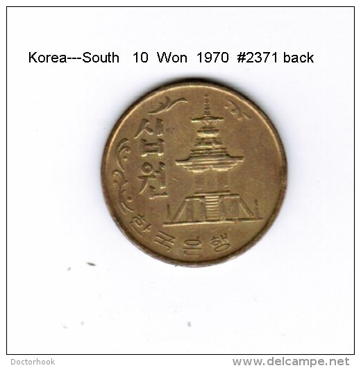 KOREA---South   10  WON  1970  (KM # 6) - Korea (Süd-)