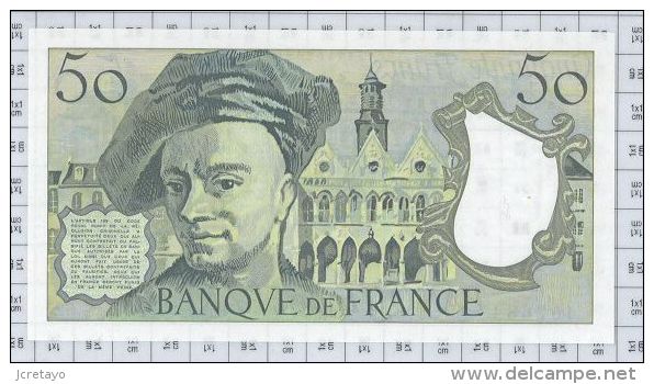 50 Francs Quentin De La Tour, Ref Fayette 67-14, état NEUF - 50 F 1976-1992 ''Quentin De La Tour''