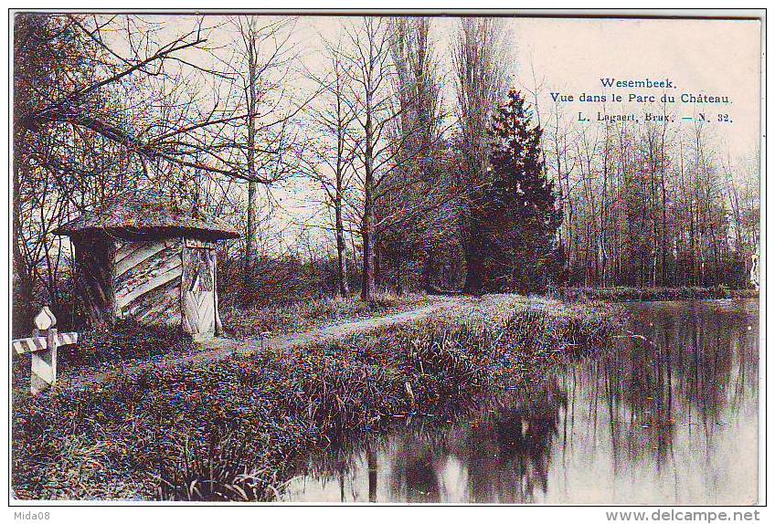 WEZEMBEEK OPPEM. WESEMBEEK. VUE DANS LE PARC DU CHATEAU. - Wezembeek-Oppem