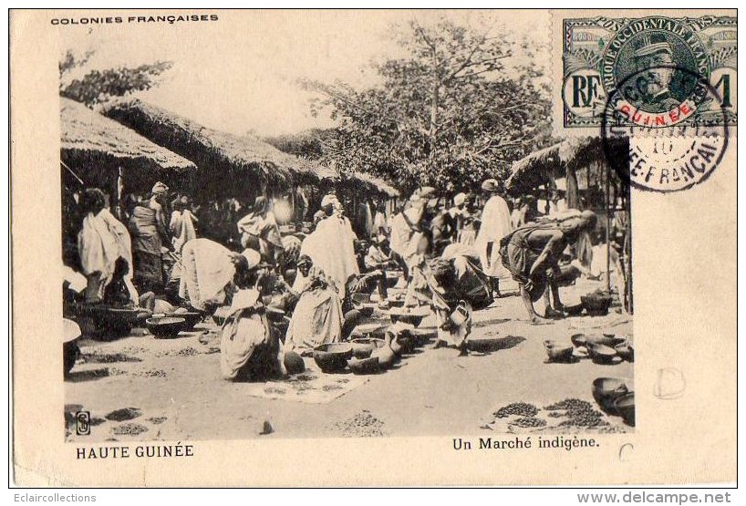 Afrique Noire  Guinée    Marché Indigène   (voir Scan) - Guinée