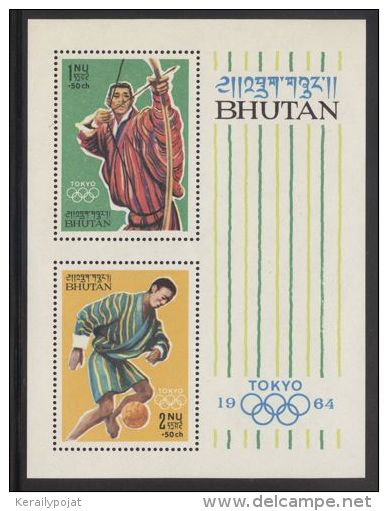 Bhutan - 1964 Tokyo Block MNH__(THB-3749) - Bhutan